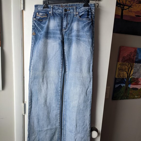 Adiktd Denim - Adiktd Trademark Denim Jeans Wide Leg Size 6 / 29 Long
